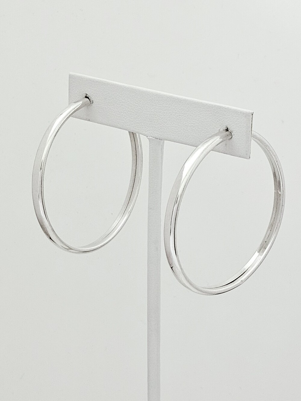 Silpada Rare HTF Sterling Silver Sleek Seamless Flexible Hoop Earrings W2250